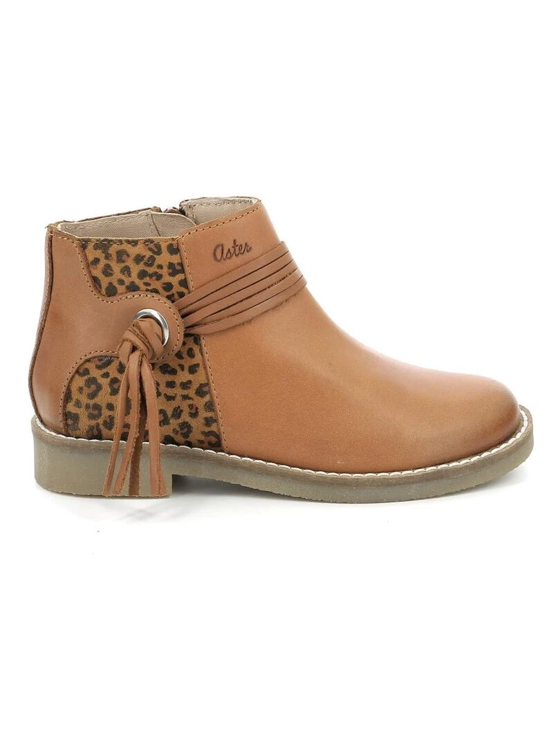Boots Cuir Wizia Marron
