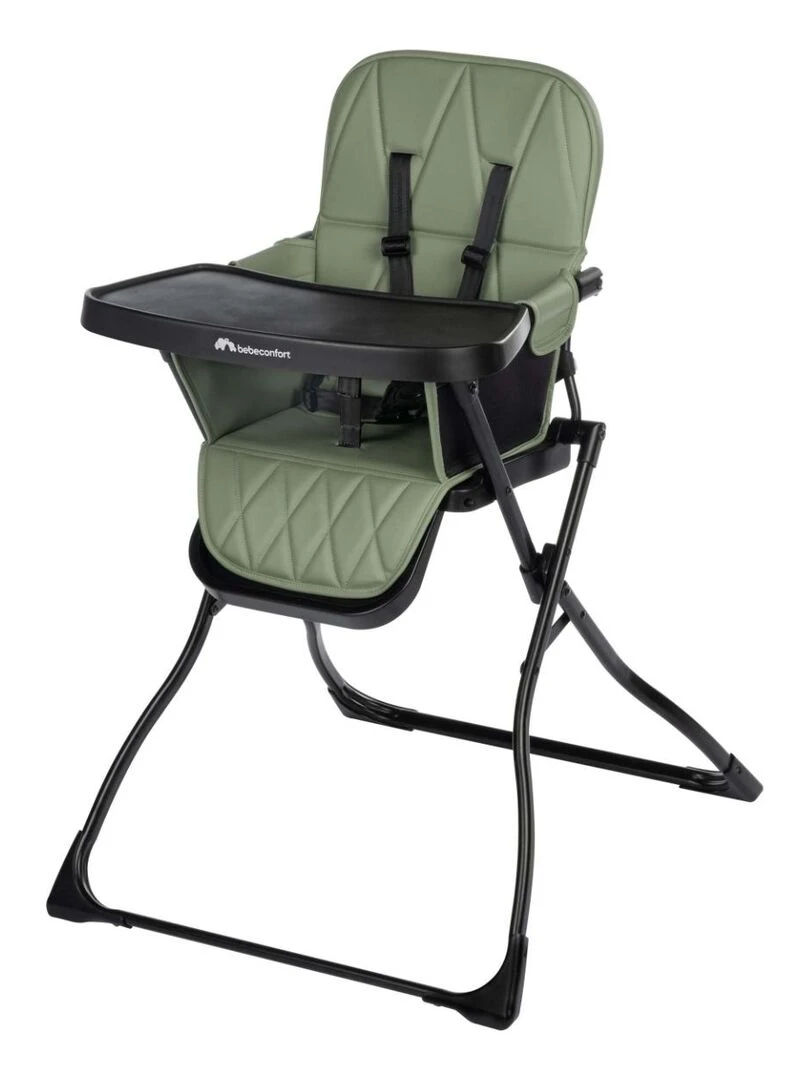 BEBECONFORT Chaise haute bébé LILY compacte et lègère de 6 mois à 3 ans (15 kg) Mineral green Vert