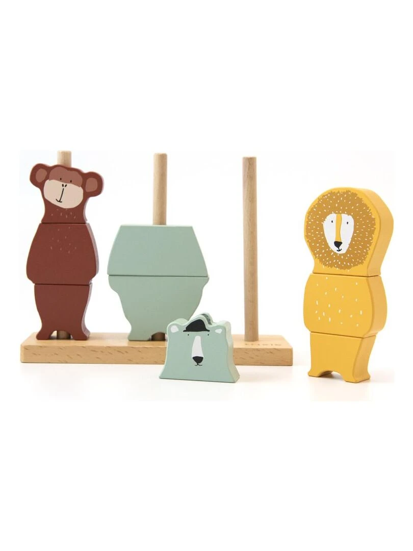 Puzzle animaux à empiler en bois Trixie Multicolore