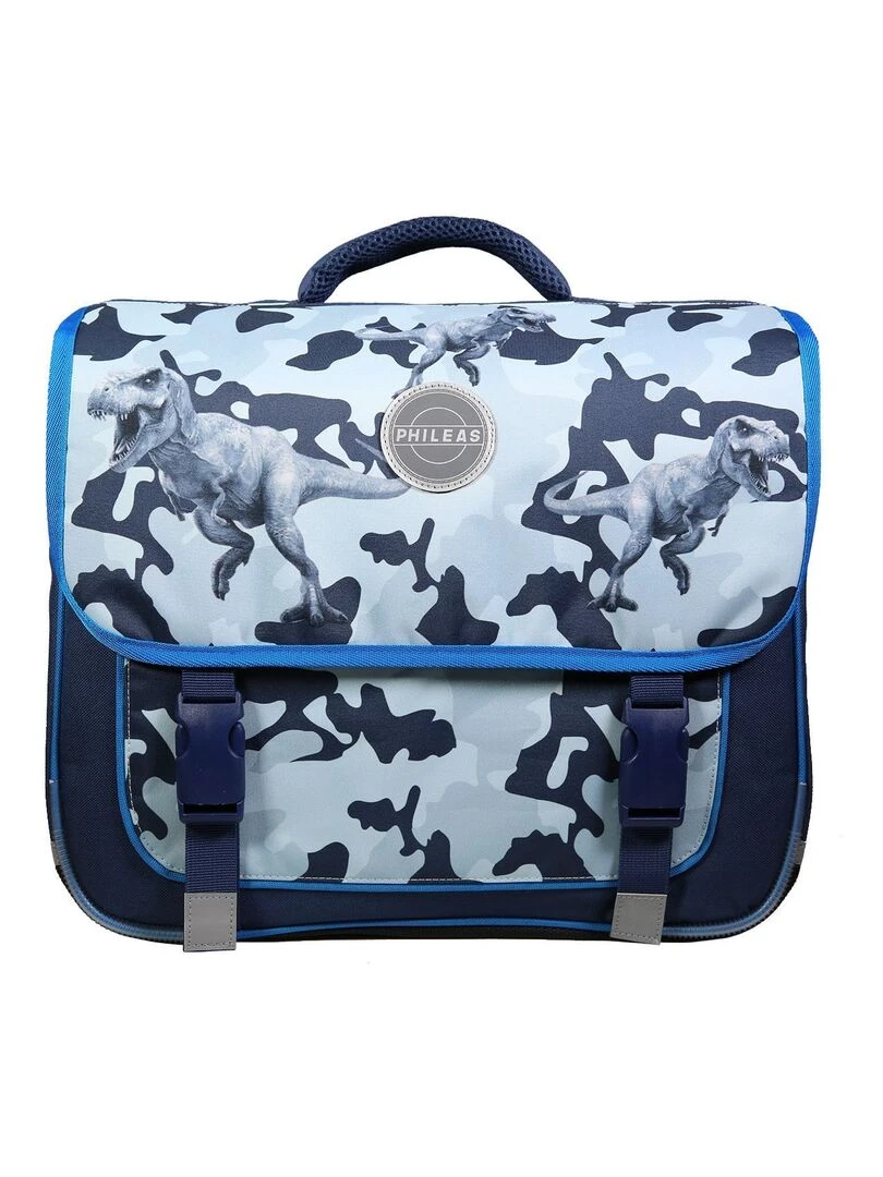 BAGTROTTER Cartable 38 cm Phileas Dinosaures Bleu Système Smart Comfort Bleu