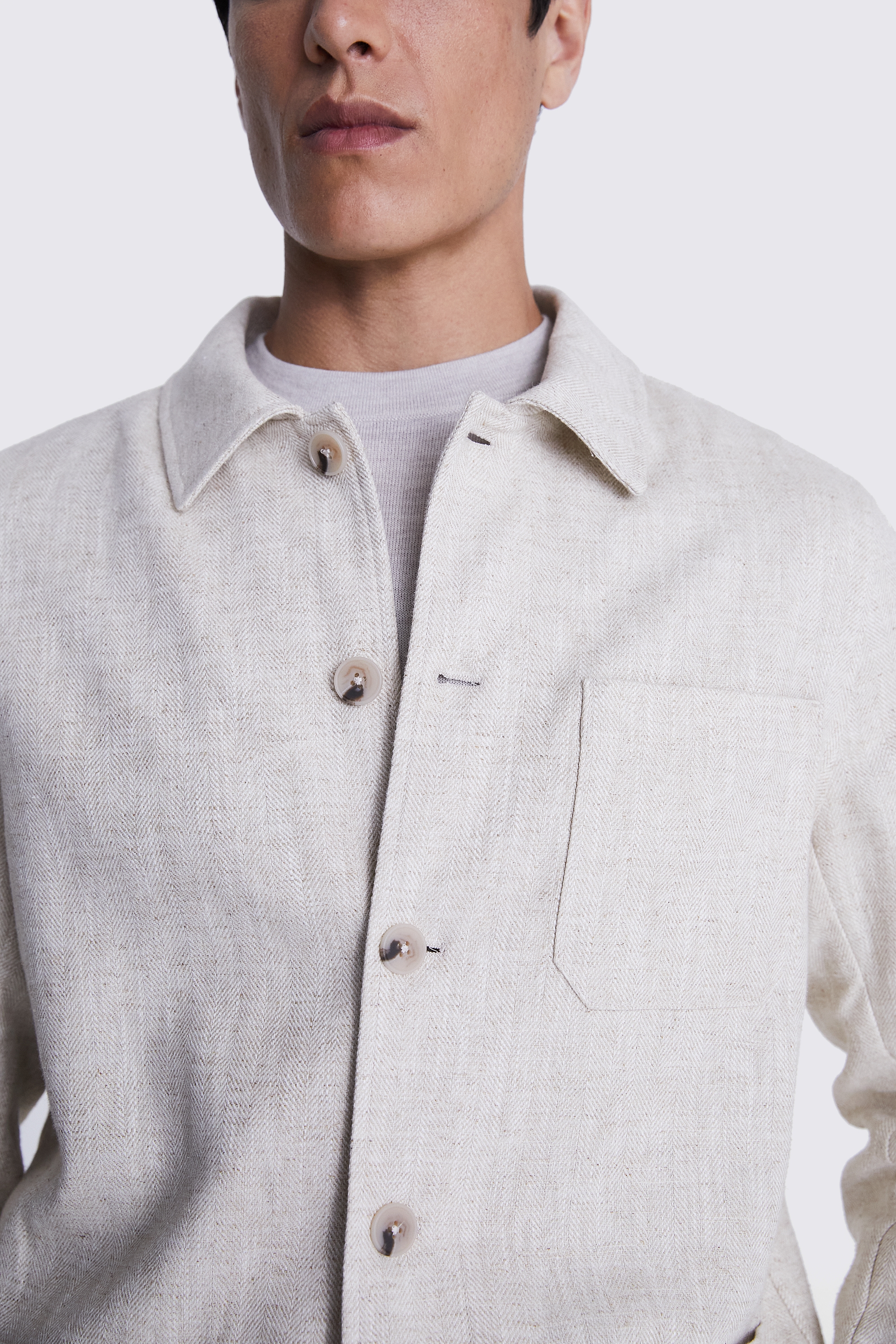Cotton Linen Camel Stripe Shirt   Buy Online at Moss