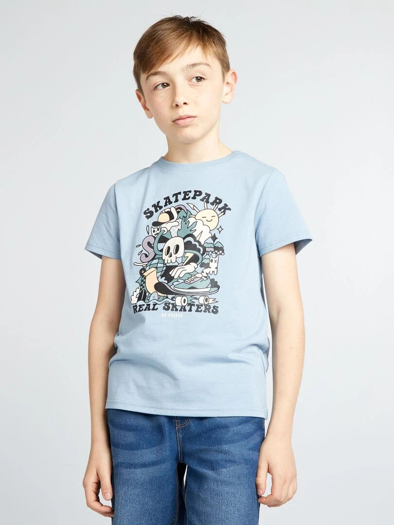 T shirt imprimé So Easy Bleu