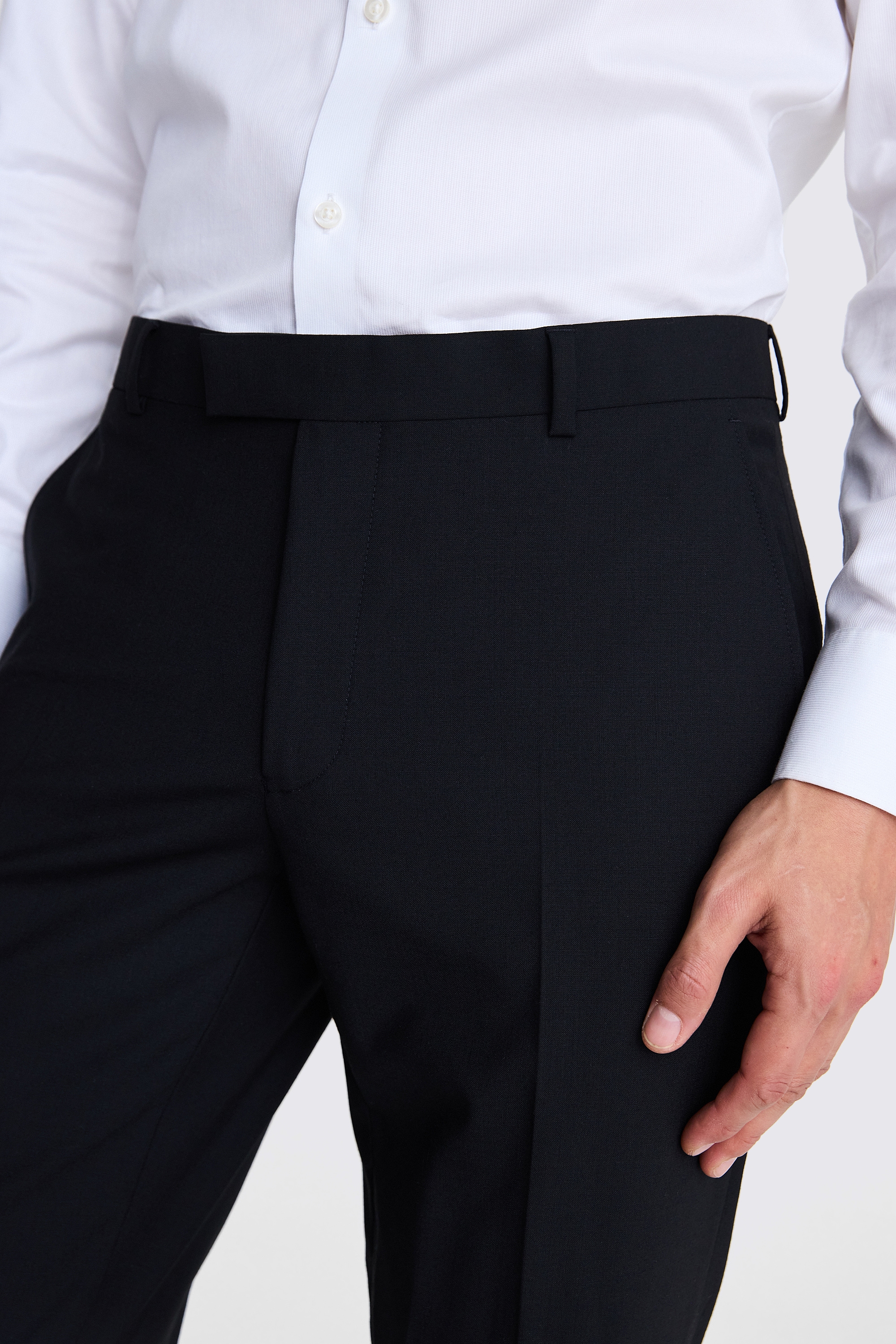DKNY Slim Fit Black Trousers   Buy Online at Moss