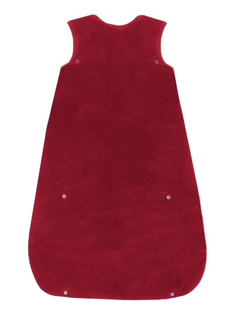 Gigoteuse évolutive 3 6 mois en Velours & Coton Bio Cerise Bordeaux
