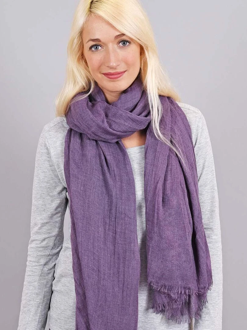 Chèche Froissé Touch Mauve lilas