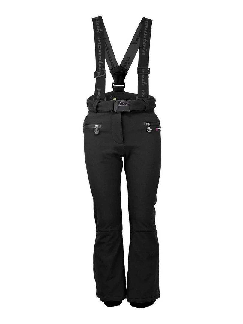Pantalon de ski softshell fille GAFUZZA PEAK MOUNTAIN Noir Noir