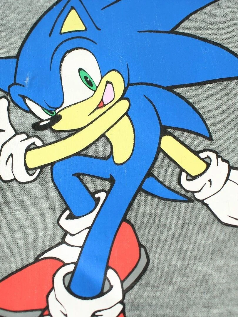 Sonic   Pantalon De Jogging garçon imprimé Sonic   Gris