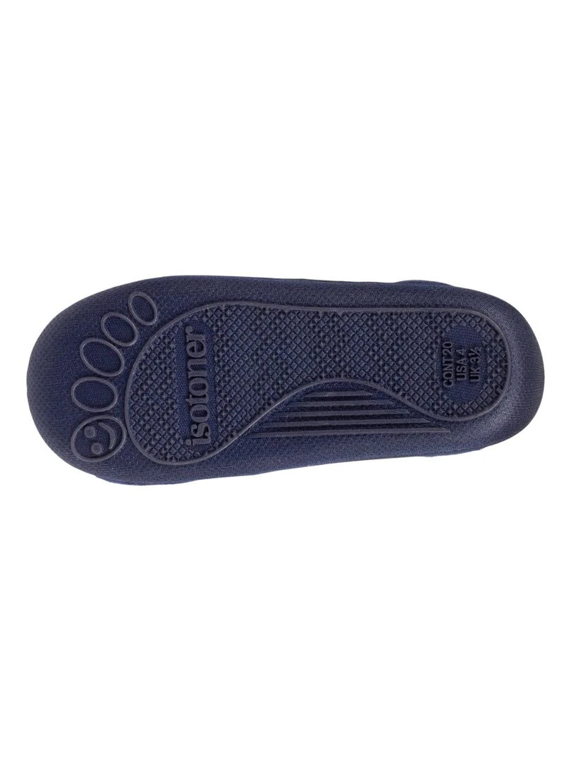 Chaussons bottillons zip Bébé Licorne   Bleu marine