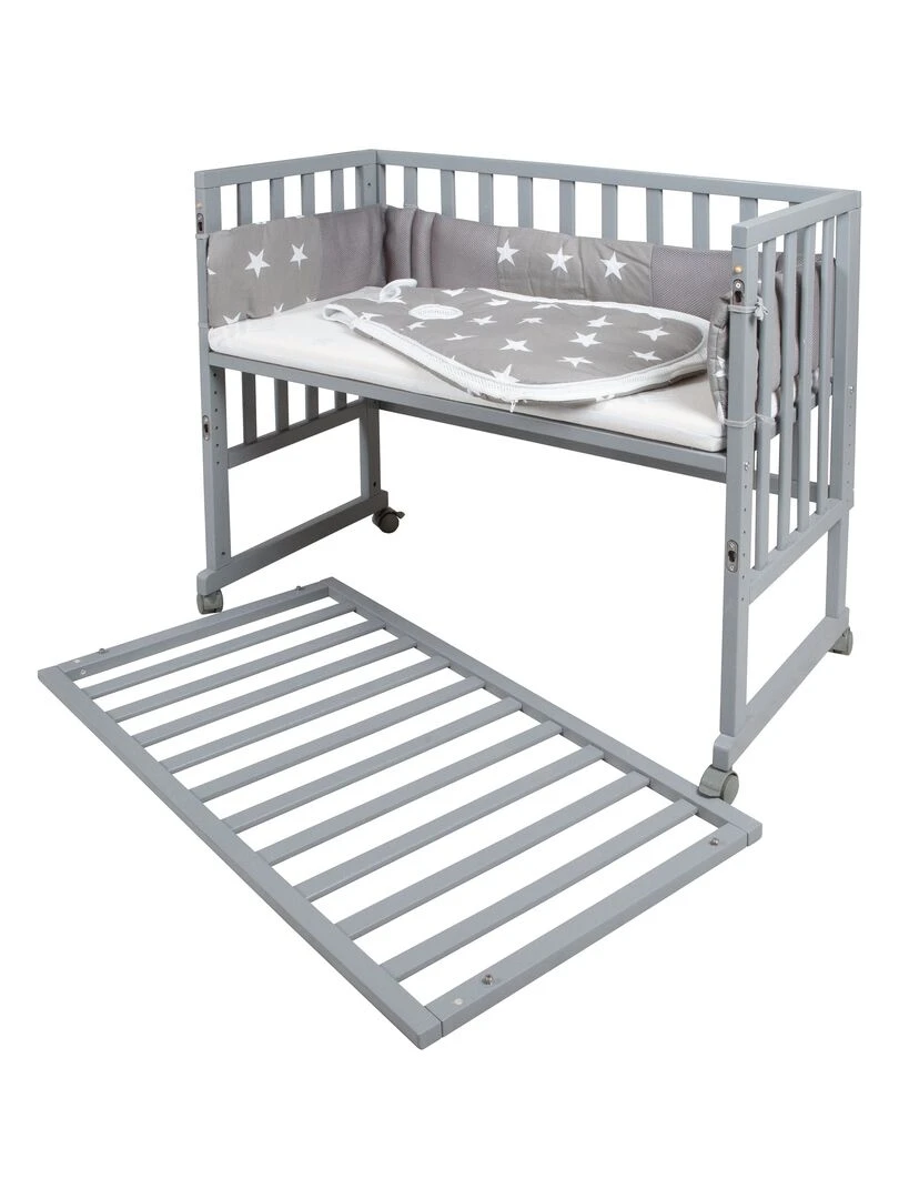 ROBA Berceau Cododo "Safe Asleep®" 3en1 + Équipement "Little Stars"   Gris