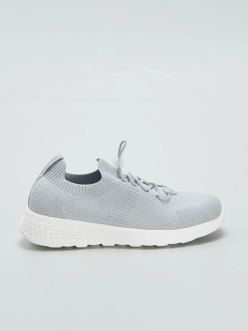 Baskets en mesh esprit running GRIS