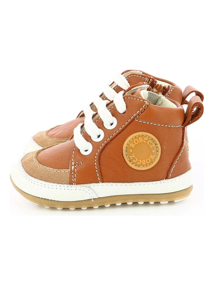 Sneakers hautes Cuir Migo   Marron