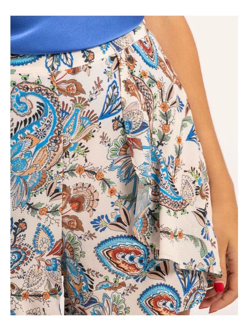 Short fluide motifs XADO   Bleu