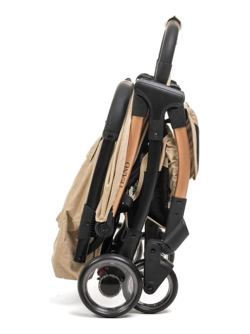 Bebelissimo   Poussette bébé Citadine Ultra Compacte   De 0 à 36 mois   Teano   beige   Beige