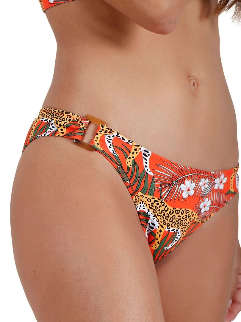 Ensemble 2 pièces bikini dos nu Jungle Fever orange   Orange