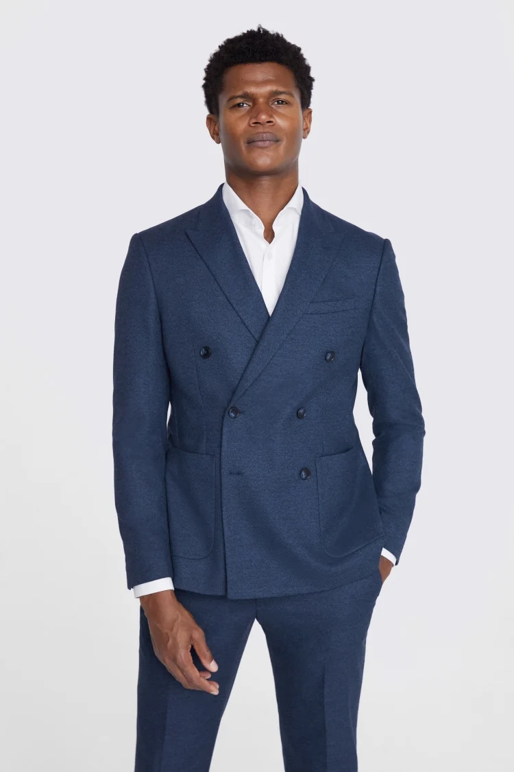Ted Baker Tailored Fit Navy Check Jacket    Buy Online at Moss
