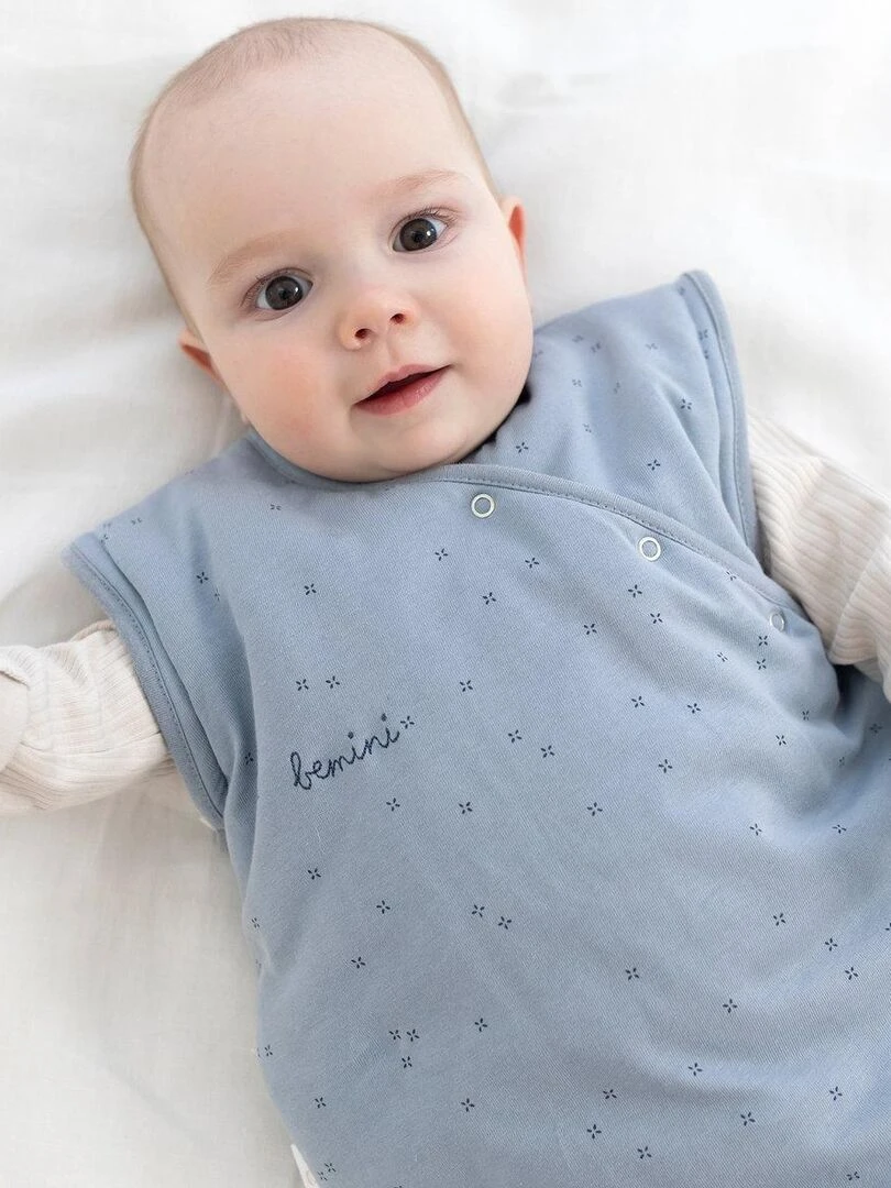 Bemini Gigoteuse  jambes séparables Pady jersey et jersey   Bleu gris