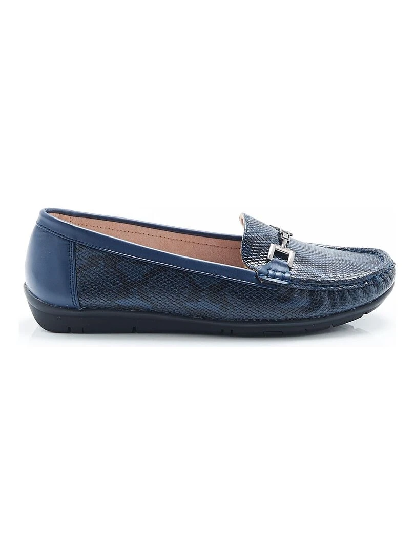 Mocassins avec boucle fantaisie   Damart   Bleu