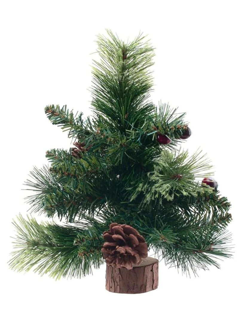 Sapin de Noel artificiel Wyoming 24 brins 25 cm Vert