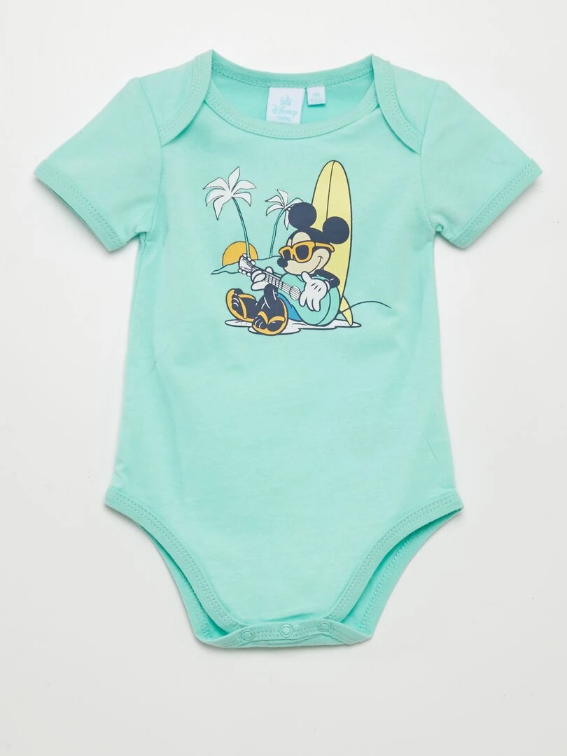 Lot de 2 bodies 'Mickey' Vert