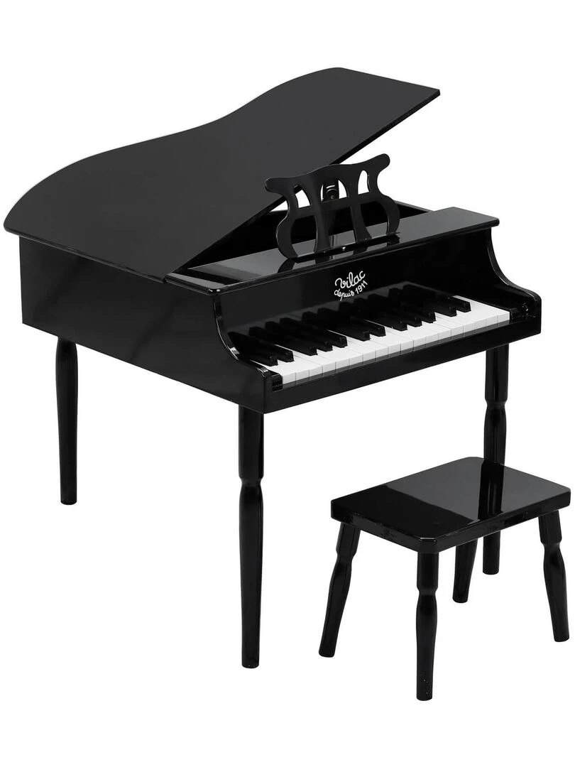 Grand piano à queue noir 30 touches N/A