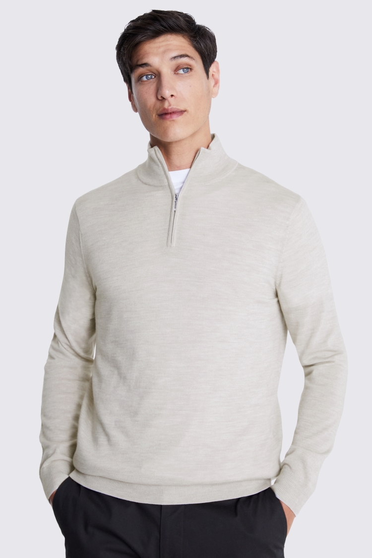 Light Grey Cashmere Crew Neck Jumper   Buy Online at Moss