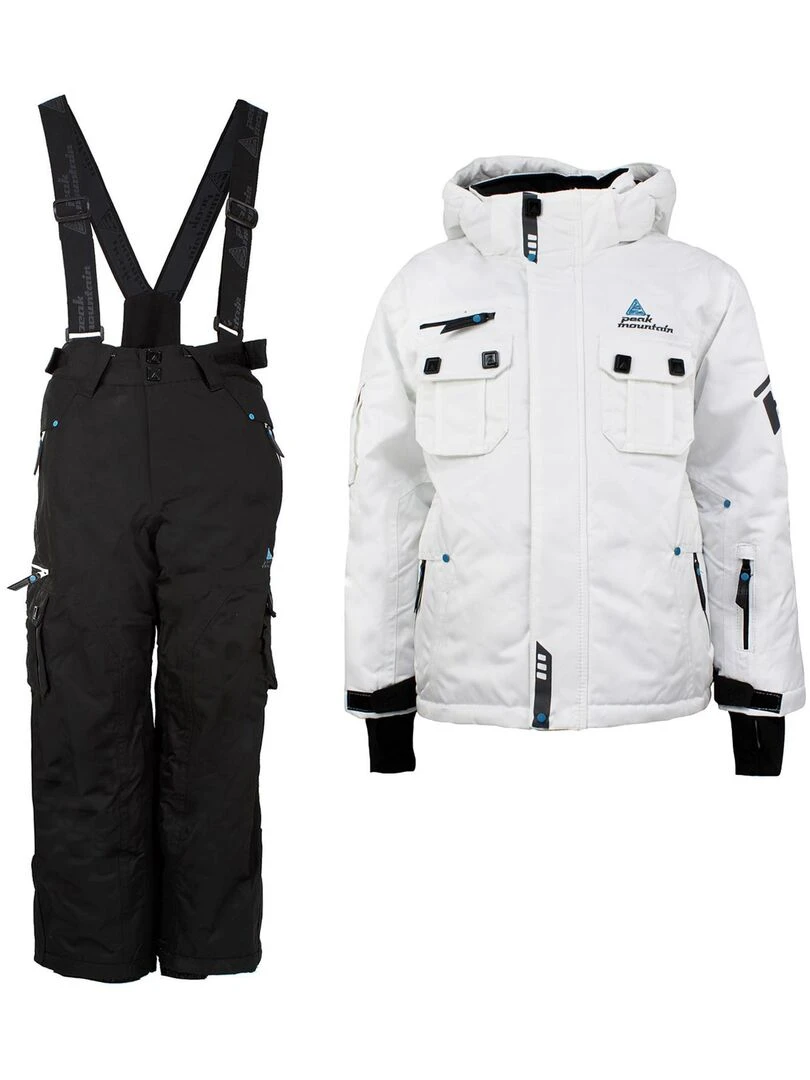 Ensemble de ski garçon ECARDIDENTE PEAK MOUNTAIN Blanc