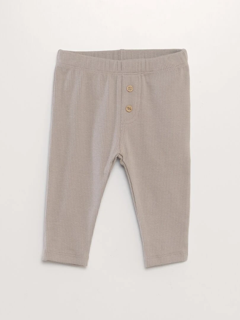 Ensemble body  gilet et legging   3 pièces   Beige