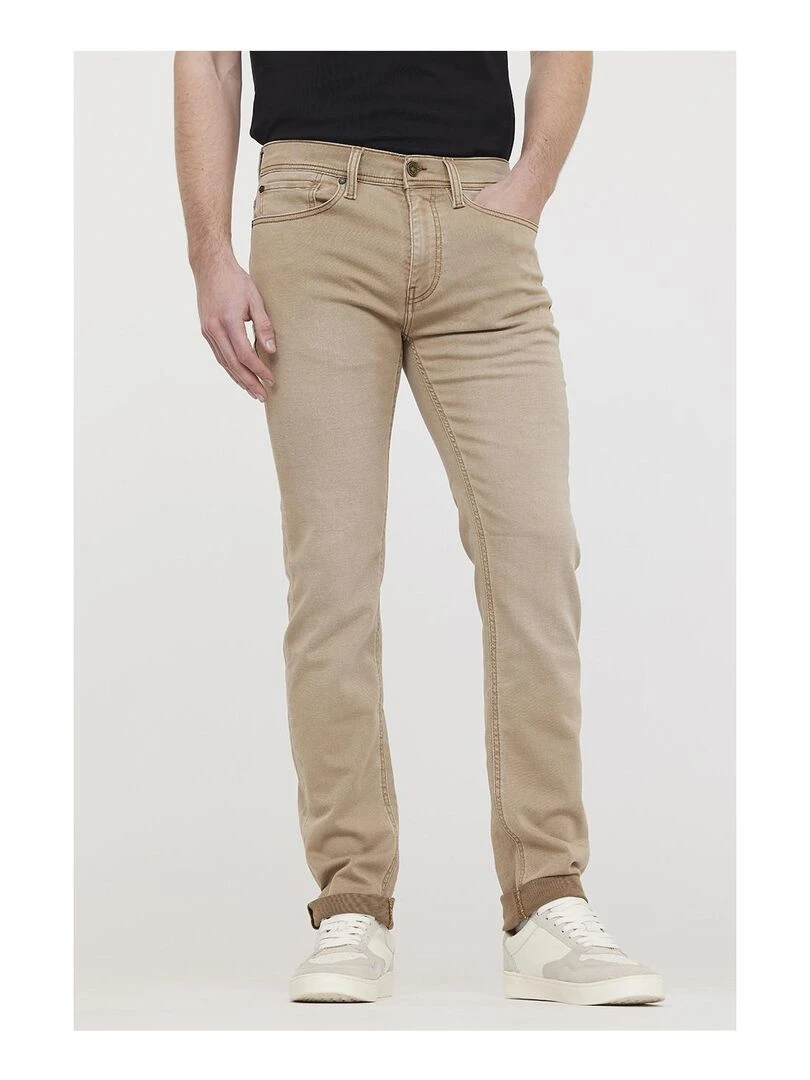 Lee Cooper Pantalon coton straight LC122 Beige argile
