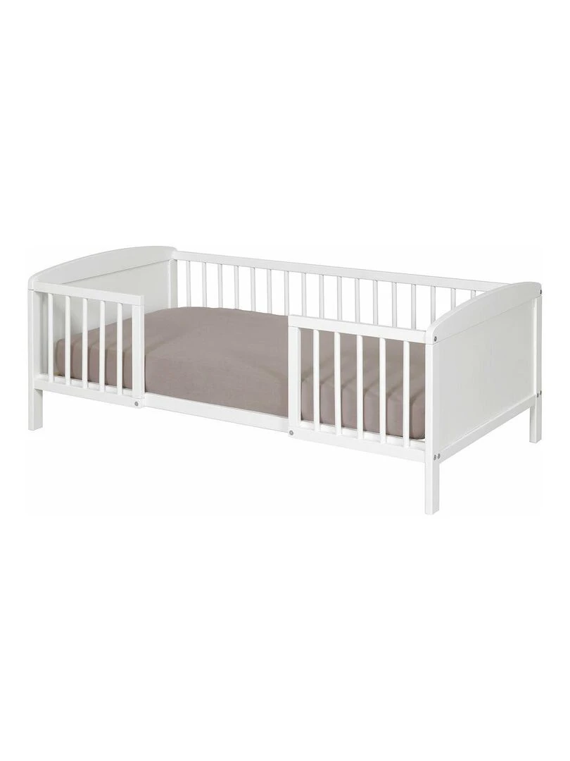 Lit enfant avec barrières Peyo AKITEN RETAIL Blanc Blanc