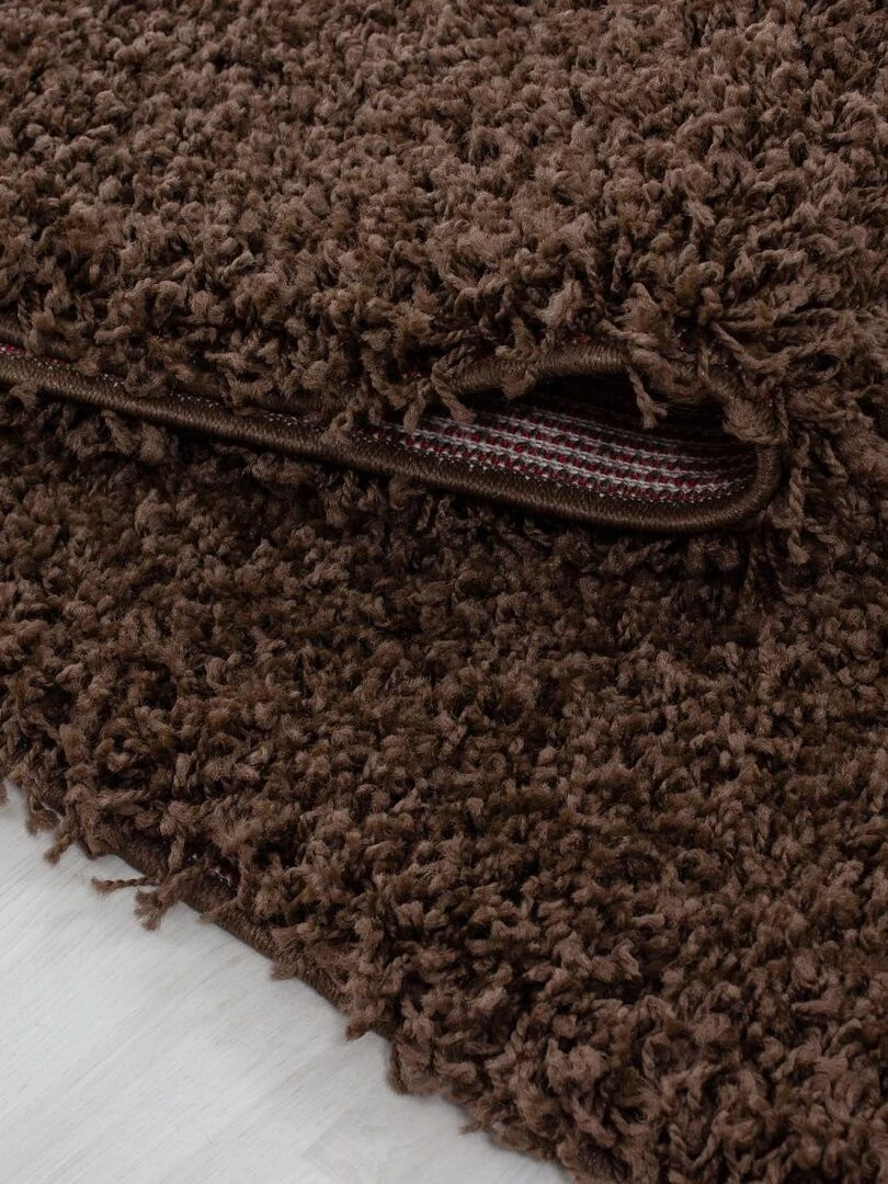 Tapis shaggy UNI C OEKO TEX® Marron