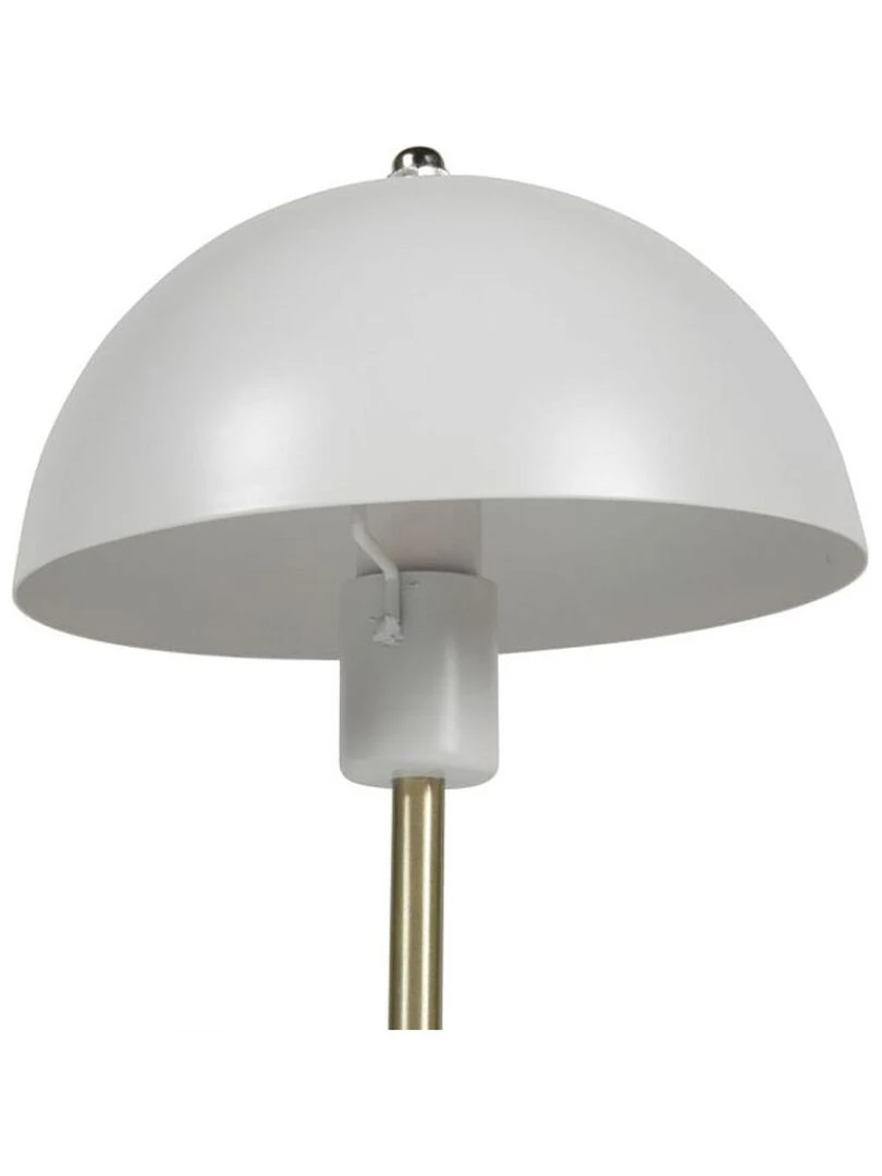 Lampe métal Lydia blanche dorée Blanc