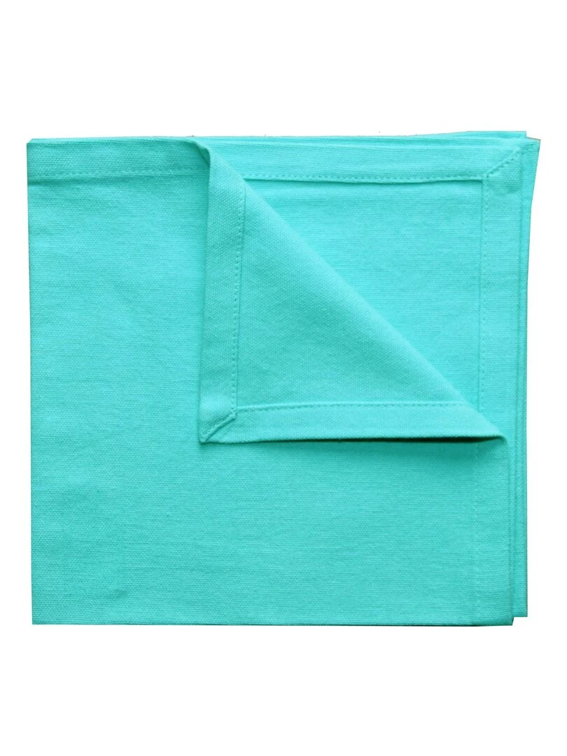 Serviette de table unie et colorée Bleu azur