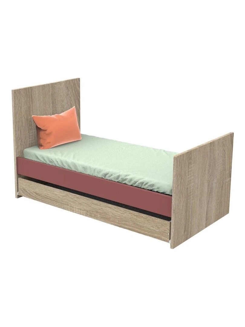 Tiroir pour lit 140 x 70 en aggloméré marron   SAUTHON   Marron