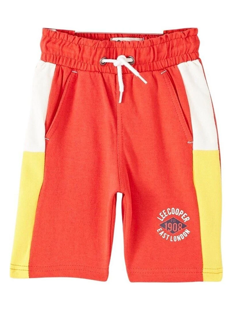 Lee Cooper Bermuda garçon imprimé logo Rouge
