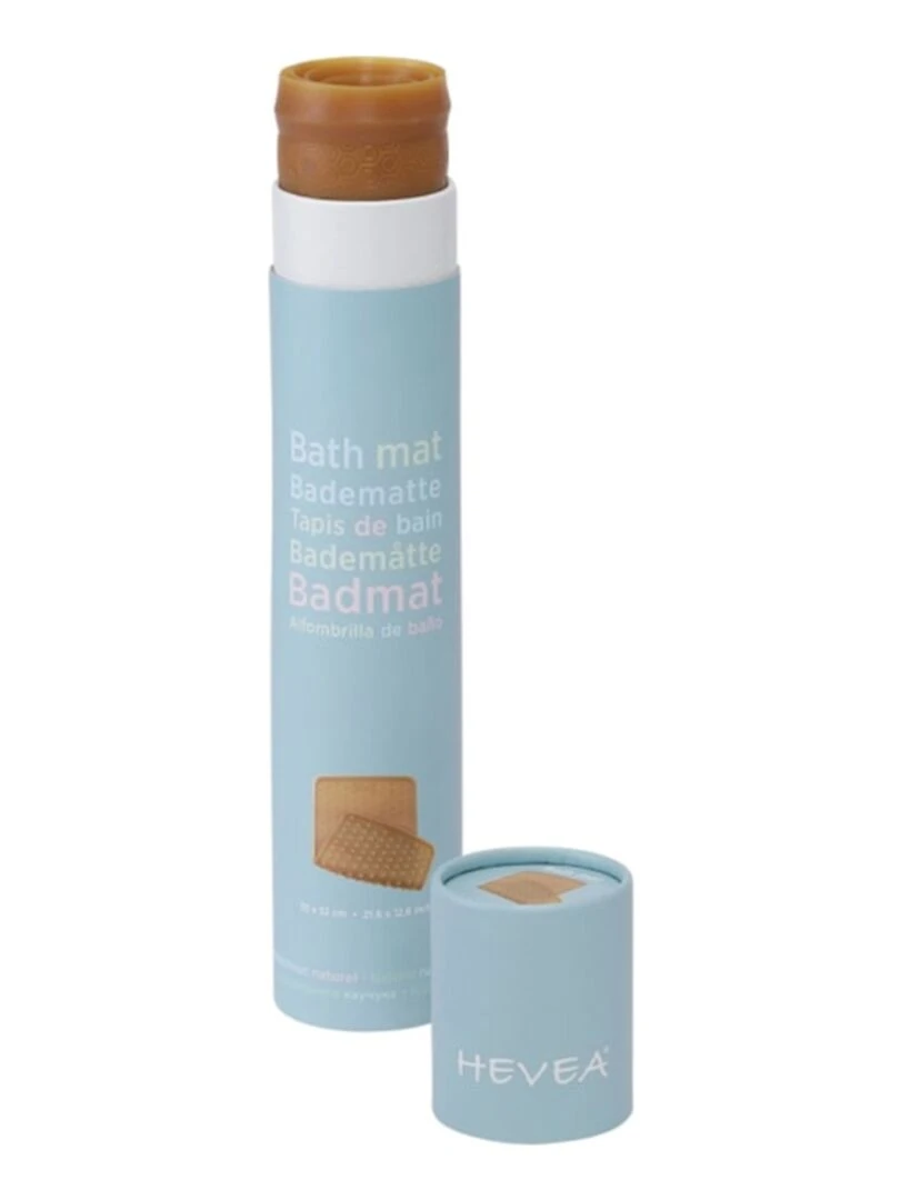 Tapis de bain antidérapant en caoutchouc naturel Multicolore