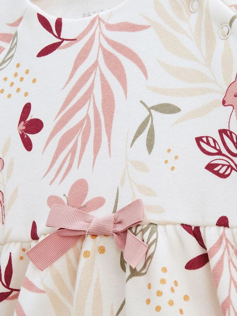 Robe enfant en molleton Oprah   Ecru