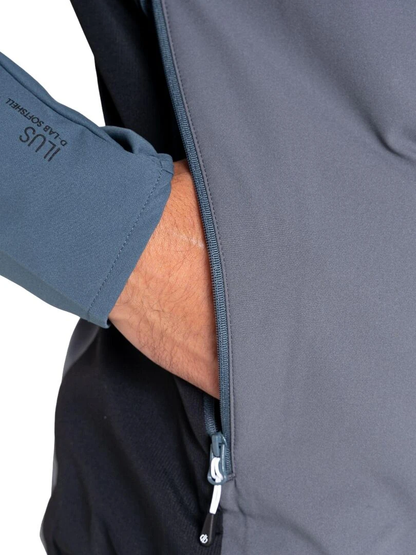 Dare 2B   Veste softshell LATITUDINAL   Bleu Noir Gris