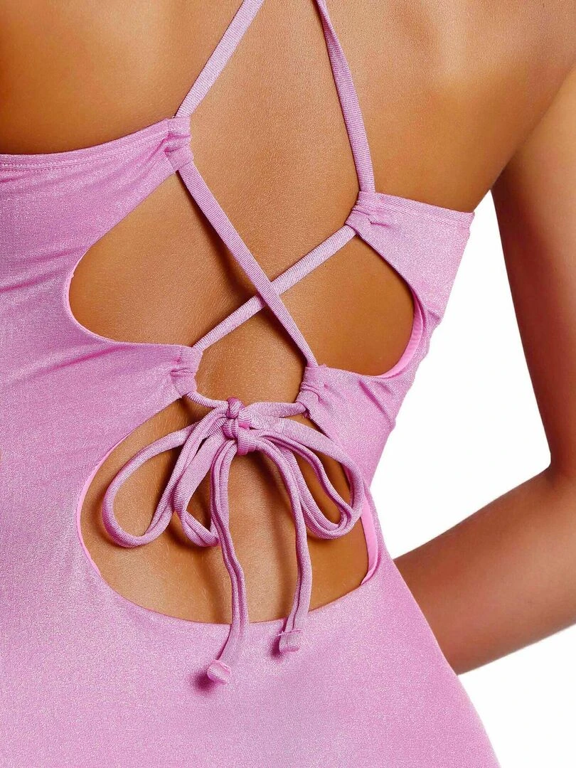 Maillot de bain une pièce préformé Bright   Rose