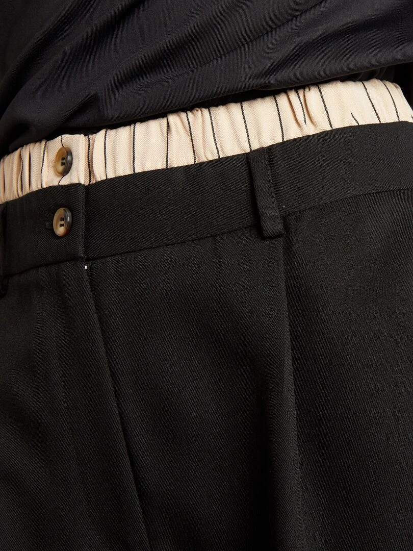 Short taille haute effet sous vetêment   noir