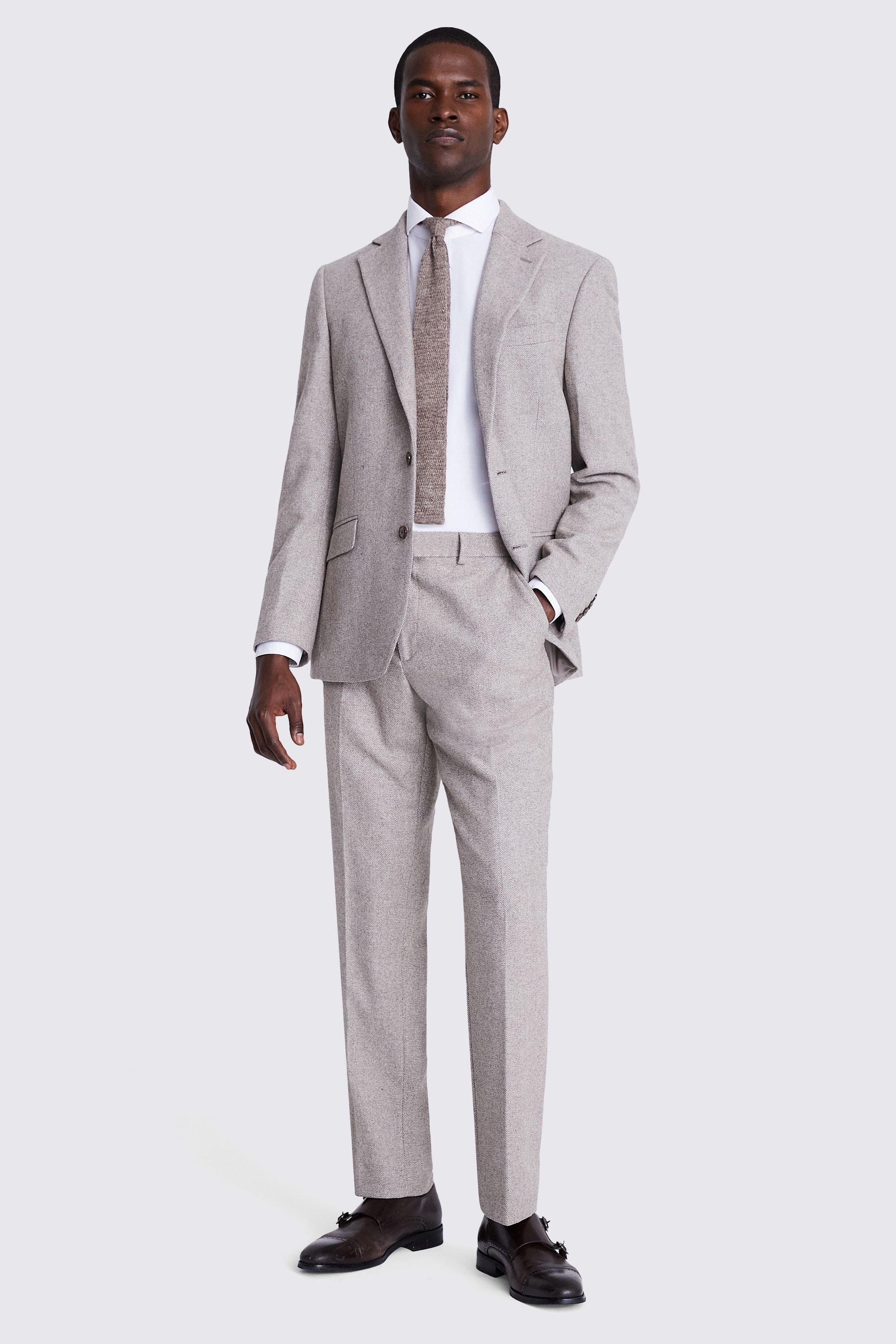 Regular Fit Taupe Twill Jacket Buy Online at Moss