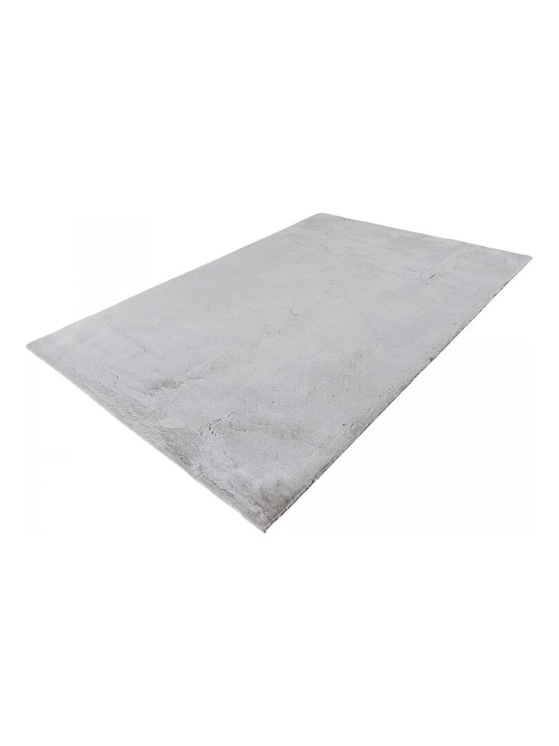 Tapis shaggy EMOTICO   Argent