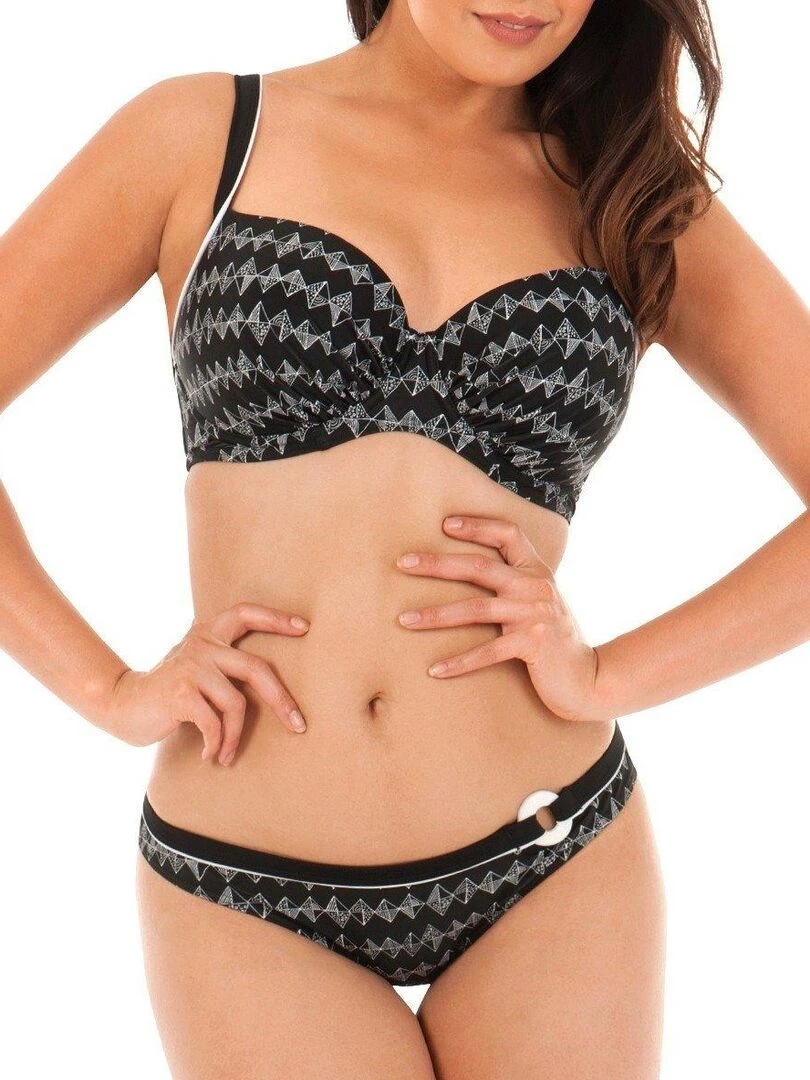 Culotte de bain taille basse Euphoria Noir