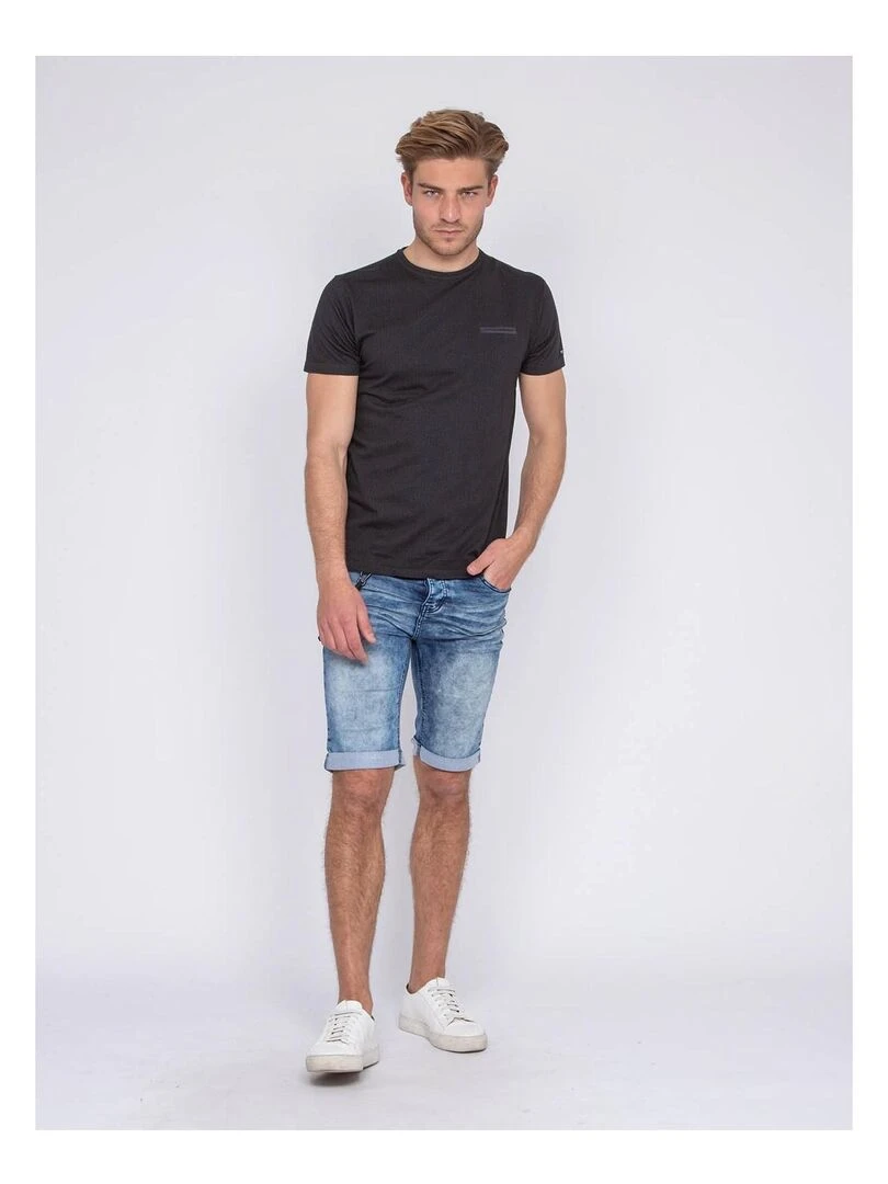 T shirt col rond pur coton NORFOLK   Gris