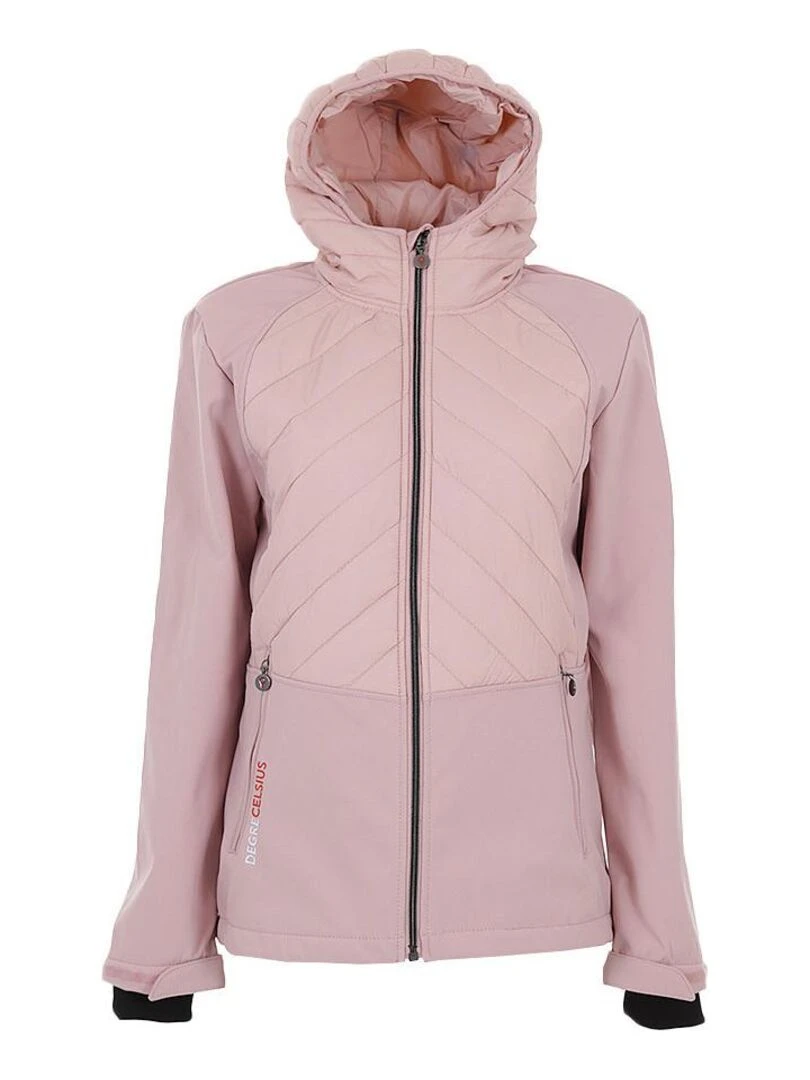 Blouson softshell femme ANDER DEGRE CELSIUS Rose