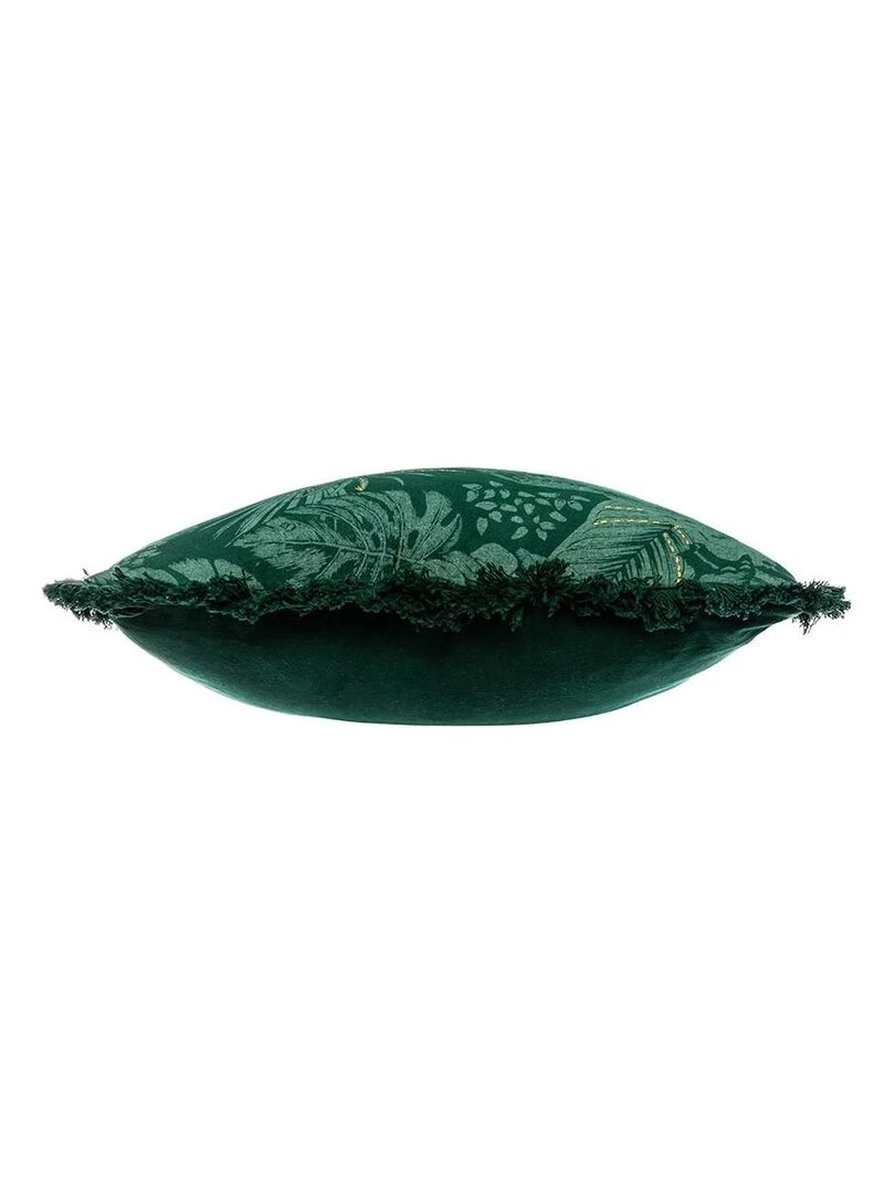Housse de coussin brodée 40x40 Jungle   Vert