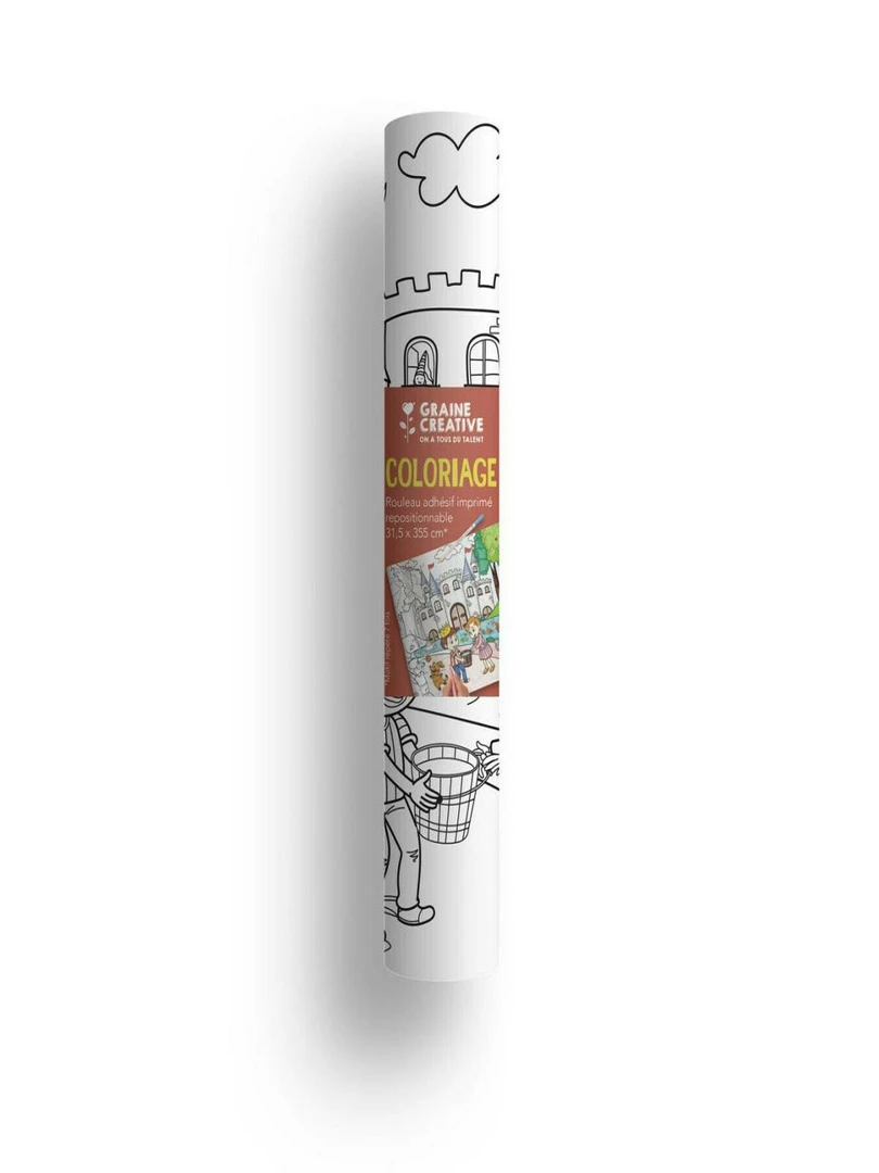 Rouleau Adhesif Chateau A Colorier N/A