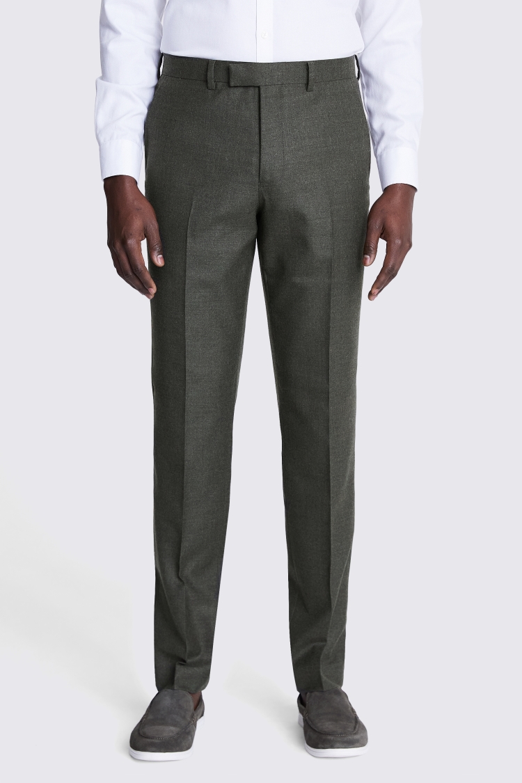 Tailored Fit Navy Herringbone Trousers   Buy Online at Moss