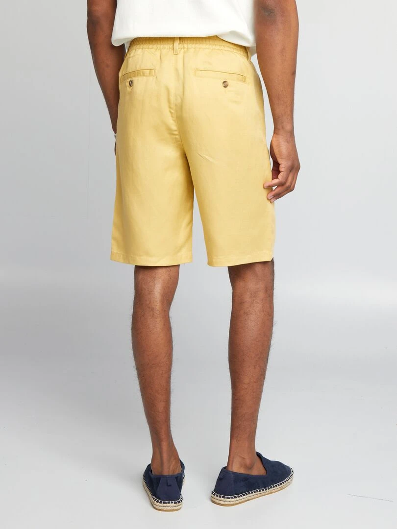 Bermuda en lin   Beige