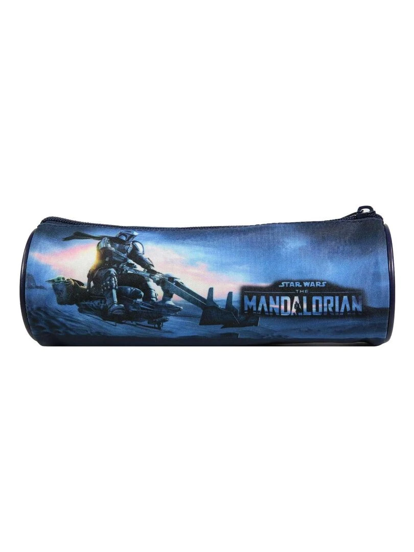 BAGTROTTER Trousse scolaire ronde Disney Star Wars / The Mandalorian Bleue   Bleu