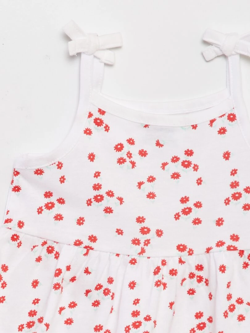 Lot de 2 robes   Blanc/rouge